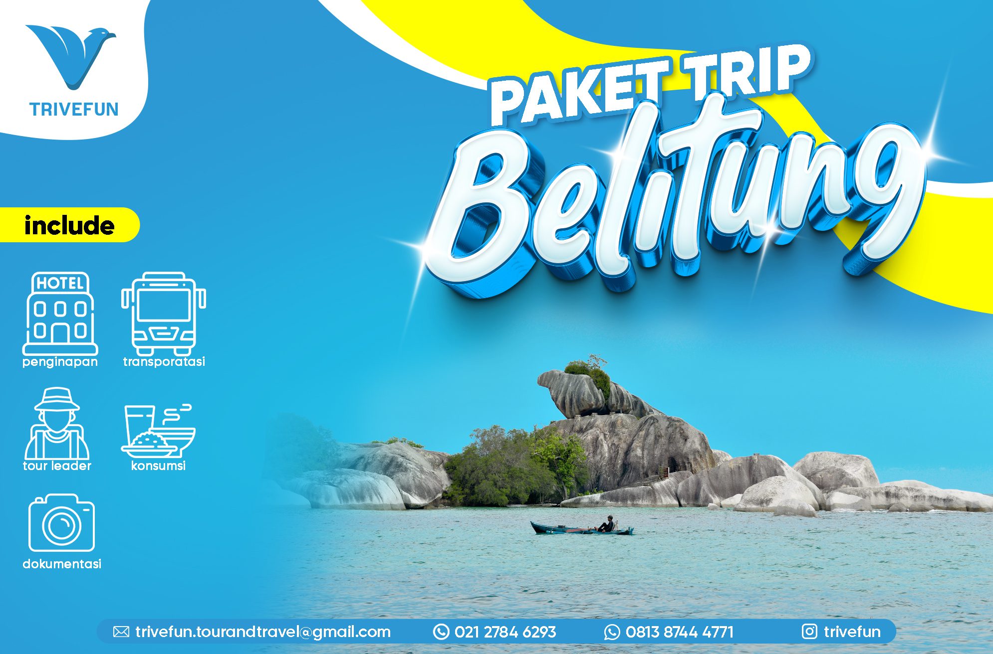 PRIVATE TRIP Belitung 3 Hari 2 Malam