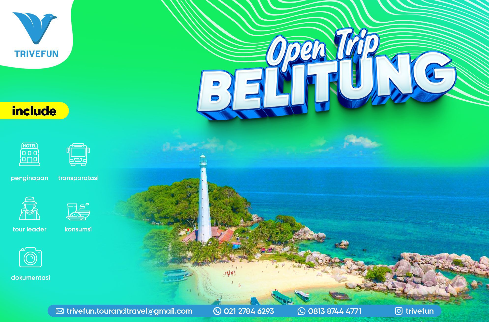OPEN TRIP Belitung 3 Hari 2 Malam