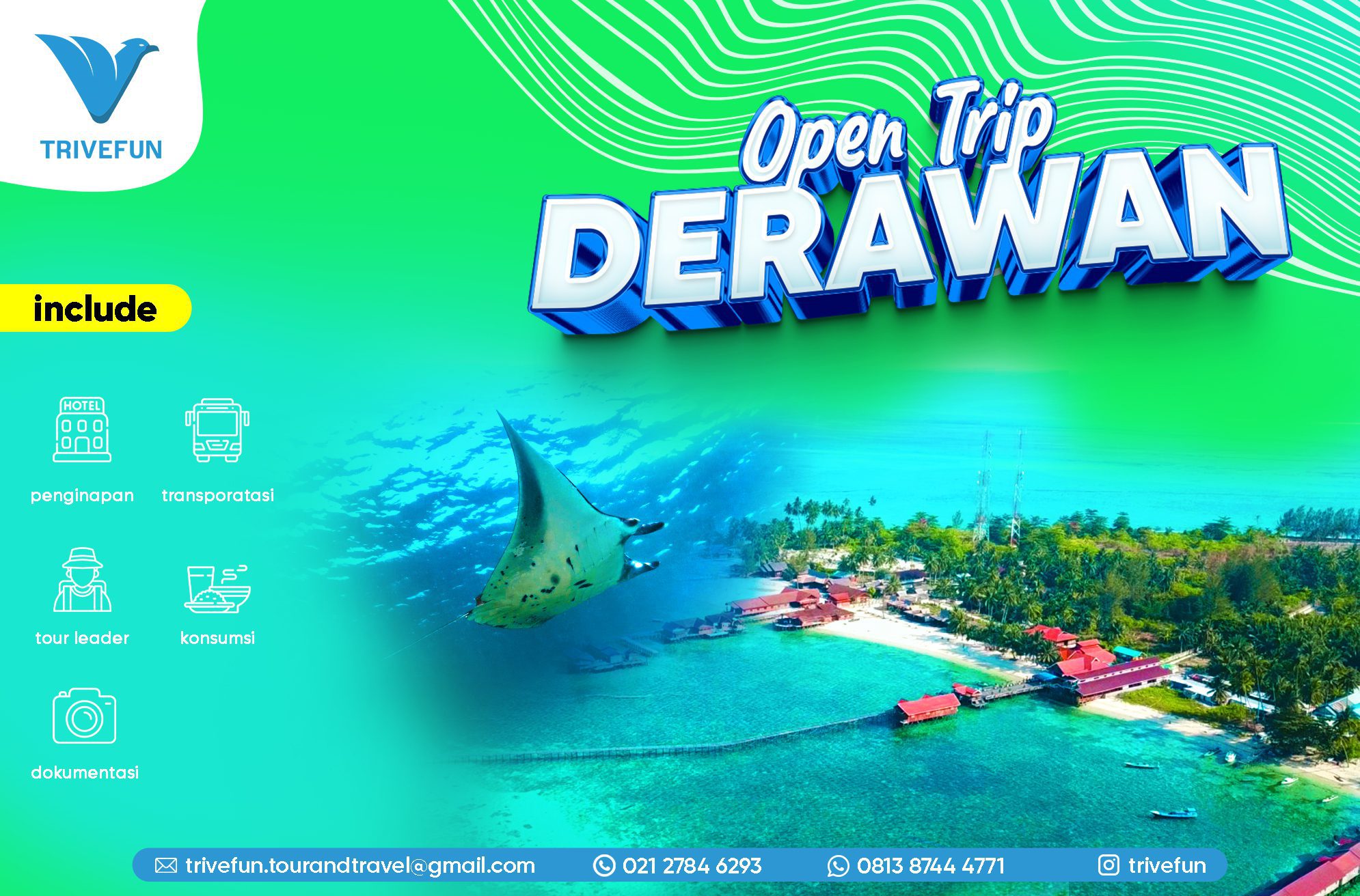 OPEN TRIP Derawan 4 Hari 3 Malam