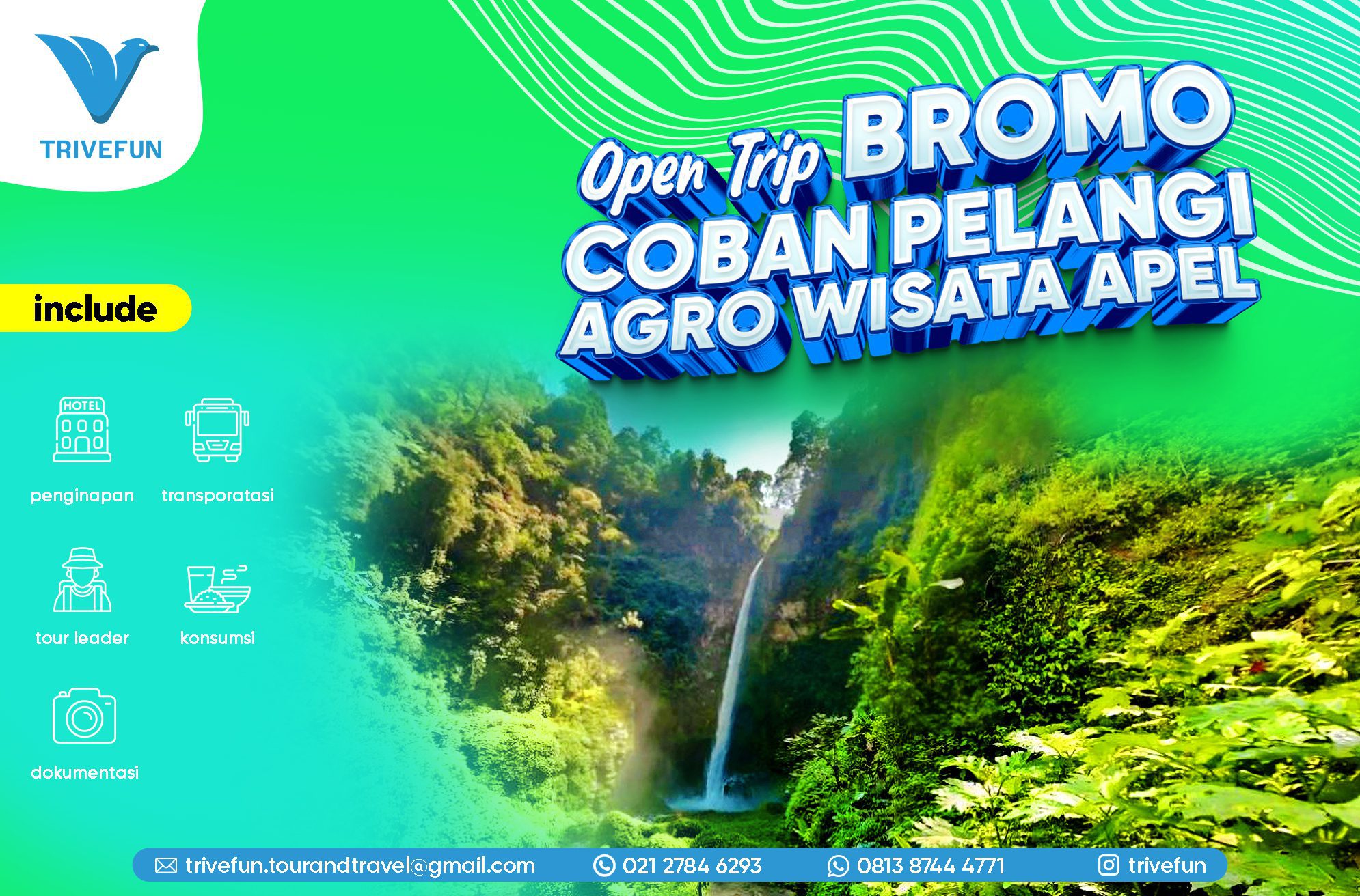 Open Trip Bromo Coban Pelangi Agro Wisata Apel